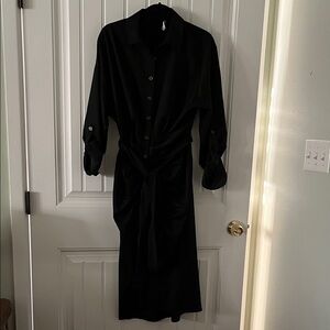 ANTONIO MELANI Black Long Sleeve Dress